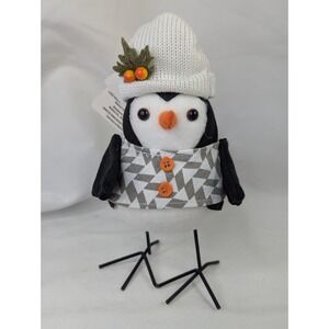 Walmart Harvest Bird Fabric Figure 8 Inch 2022 Black White
